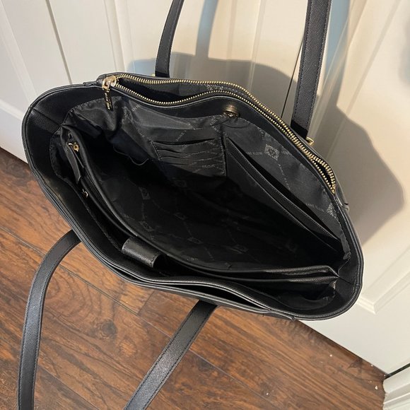Anne Klein Black Large Tote - Picture 2 of 4